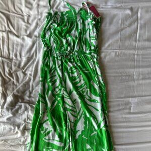 NWT Lilly Pulitzer xTarget Palm Beach Botanical Jumpsuit Green Tropical Print XL